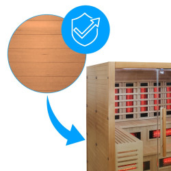 SAUNA INFRARED/FIŃSKA HELSI2 Z PIECEM HARVIA 8KW 5-6 OSOBOWA 200x160 CM 2w1 HELSI2 NEW