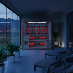 SAUNA INFRARED/FIŃSKA HELSI2 Z PIECEM HARVIA 8KW 5-6 OSOBOWA 200x160 CM 2w1 HELSI2 NEW