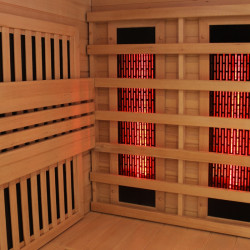 SAUNA KOMBO INFRARED/FIŃSKA HELSI3 Z PIECEM 6kW 3-4 OSOBOWA 160x160 CM 2w1 HELSI3 NEW