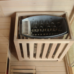 SAUNA KOMBO INFRARED/FIŃSKA HELSI3 Z PIECEM 6kW 3-4 OSOBOWA 160x160 CM 2w1 HELSI3 NEW