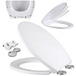 DESKA SEDESOWA WC WOLNOOPADAJĄCA UNIWERSALNA CV-WH-18 BIAŁA DUROPLAST CV-WH-18