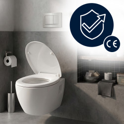 DESKA SEDESOWA WC WOLNOOPADAJĄCA UNIWERSALNA CV-WH-18 BIAŁA DUROPLAST CV-WH-18