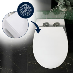DESKA SEDESOWA WC WOLNOOPADAJĄCA UNIWERSALNA CV-WH-18 BIAŁA DUROPLAST CV-WH-18