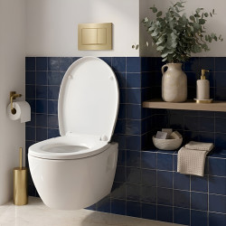DESKA SEDESOWA WC WOLNOOPADAJĄCA UNIWERSALNA CV-WH-18 BIAŁA DUROPLAST CV-WH-18