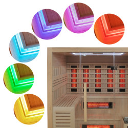 SAUNA INFRARED/FIŃSKA HELSI1 Z PIECEM HARVIA 6KW 4-5 OSOBOWA 180x160 CM 2w1 HELSI1 NEW