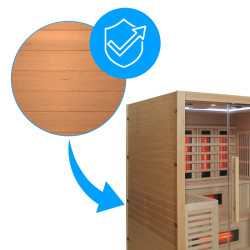 SAUNA INFRARED/FIŃSKA HELSI1 Z PIECEM HARVIA 6KW 4-5 OSOBOWA 180x160 CM 2w1 HELSI1 NEW