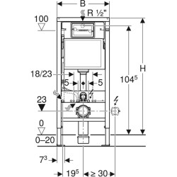 ZESTAW PODTYNKOWY WC STELAŻ GEBERIT DUOFIX MISKA MIZU-GL-BL-TR-03 PRZYCISK DELTA 50 CHROM
