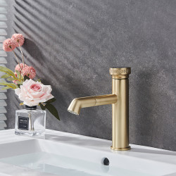HYDROSAN BATERIA ŁAZIENKOWA CHLOE SZCZOTKOWANE ZŁOTO CHLOE-GL-BR