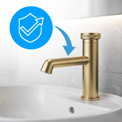 HYDROSAN BATERIA ŁAZIENKOWA CHLOE SZCZOTKOWANE ZŁOTO CHLOE-GL-BR