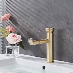 HYDROSAN BATERIA ŁAZIENKOWA CHLOE SZCZOTKOWANE ZŁOTO CHLOE-GL-BR
