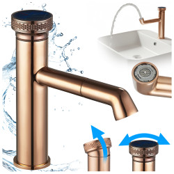 HYDROSAN BATERIA ŁAZIENKOWA CHLOE RÓŻOWE ZŁOTO CHLOE-P-GL