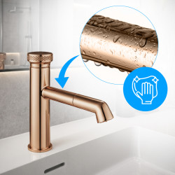 HYDROSAN BATERIA ŁAZIENKOWA CHLOE RÓŻOWE ZŁOTO CHLOE-P-GL