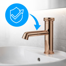 HYDROSAN BATERIA ŁAZIENKOWA CHLOE RÓŻOWE ZŁOTO CHLOE-P-GL