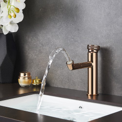 HYDROSAN BATERIA ŁAZIENKOWA CHLOE RÓŻOWE ZŁOTO CHLOE-P-GL