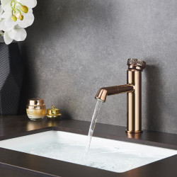 HYDROSAN BATERIA ŁAZIENKOWA CHLOE RÓŻOWE ZŁOTO CHLOE-P-GL