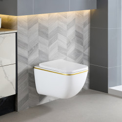 ZESTAW PODTYNKOWY WC STELAŻ GEBERIT DUOFIX MISKA YUZU-WH-GL-TR-03 PRZYCISK DELTA 50 CZARNY MAT
