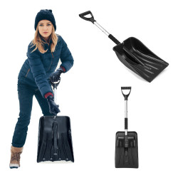 ŁOPATA DO ŚNIEGU DO ODŚNIEŻANIA DO AUTA ALUMINIOWY TRZONEK SZUFLA 84CM ARCTIC