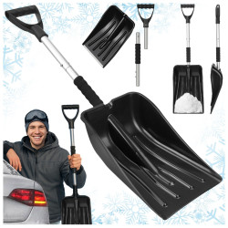 ŁOPATA DO ŚNIEGU DO ODŚNIEŻANIA DO AUTA ALUMINIOWY TRZONEK SZUFLA 84CM ARCTIC