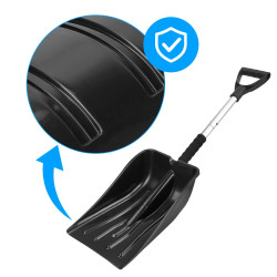ŁOPATA DO ŚNIEGU DO ODŚNIEŻANIA DO AUTA ALUMINIOWY TRZONEK SZUFLA 84CM ARCTIC