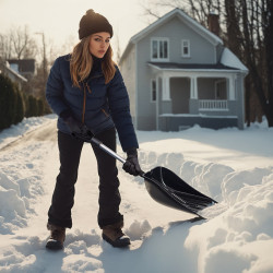 ŁOPATA DO ŚNIEGU DO ODŚNIEŻANIA DO AUTA ALUMINIOWY TRZONEK SZUFLA 84CM ARCTIC