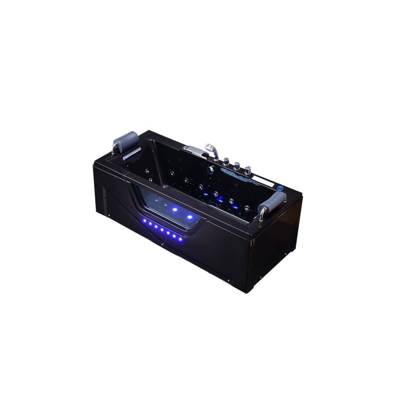 WANNA Z HYDROMASAŻEM CARINA 938 CZARNA 182x82 CM CARINA-938-BL-182X82