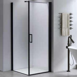 KABINA PRYSZNICOWA KWADRATOWA BS04B CZARNA 90x90 CM BS04B-90