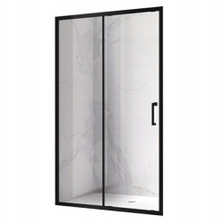 DRZWI PRYSZNICOWE KZ14E CZARNE 135-140 CM 6 MM KZ14E-BL-140