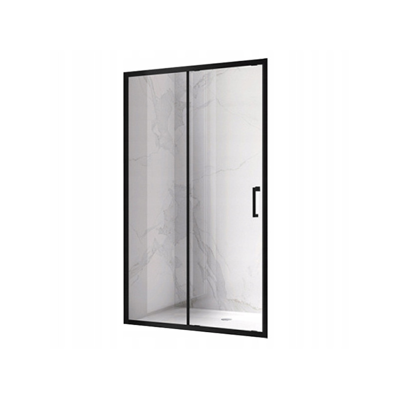 DRZWI PRYSZNICOWE KZ14E CZARNE 135-140 CM 6 MM KZ14E-BL-140