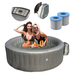 DMUCHANE SPA OGRODOWE BASEN 2-4 OS. AVENLI VENICE 110 DYSZ ZESTAW 175x70 VENICE-175