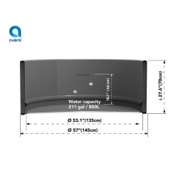 DMUCHANE SPA OGRODOWE BASEN 2-4 OS. AVENLI MILAN 90 DYSZ ZESTAW 145x70 MILAN-145