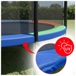 TRAMPOLINA OGRODOWA DLA DZIECI ZUMA 8FT WIELOKOLOROWA 244 CM