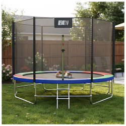 TRAMPOLINA OGRODOWA DLA DZIECI ZUMA 8FT WIELOKOLOROWA 244 CM