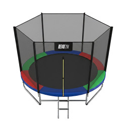 TRAMPOLINA OGRODOWA DLA DZIECI ZUMA 8FT WIELOKOLOROWA 244 CM
