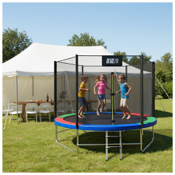 TRAMPOLINA OGRODOWA DLA DZIECI SKY 10FT WIELOKOLOROWA 305 CM