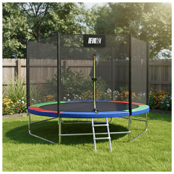 TRAMPOLINA OGRODOWA DLA DZIECI SKY 10FT WIELOKOLOROWA 305 CM
