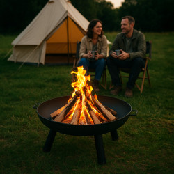 PALENISKO GRILL OGRODOWY WĘGLOWY VL15 CZARNE VL15-BLACK