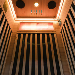 SAUNA SUCHA INFRARED NISKOTEMPERATUROWA ALTA1-CRB 1-2 OSOBOWA 90x90 CM