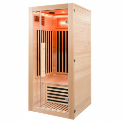 SAUNA SUCHA INFRARED NISKOTEMPERATUROWA ALTA1-CRB 1-2 OSOBOWA 90x90 CM