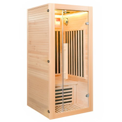 SAUNA SUCHA INFRARED NISKOTEMPERATUROWA ALTA1-CRB 1-2 OSOBOWA 90x90 CM