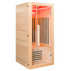 SAUNA SUCHA INFRARED NISKOTEMPERATUROWA ALTA1-CRB 1-2 OSOBOWA 90x90 CM