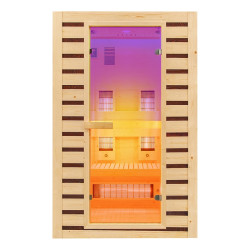 SAUNA DOMOWA SUCHA INFRARED NISKOTEMPERATUROWA TROMSO2 2-3 OSOBOWA 120x105 CM 230 V