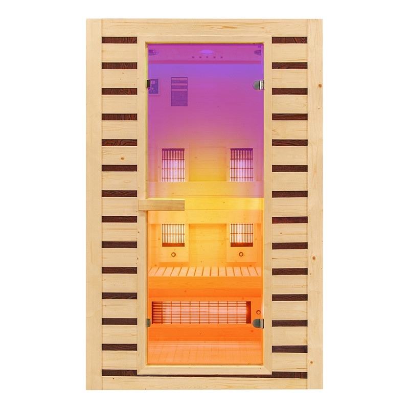 SAUNA DOMOWA SUCHA INFRARED NISKOTEMPERATUROWA TROMSO2 2-3 OSOBOWA 120x105 CM 230 V