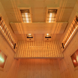 SAUNA DOMOWA SUCHA INFRARED NISKOTEMPERATUROWA TROMSO2 2-3 OSOBOWA 120x105 CM 230 V