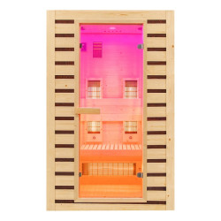 SAUNA DOMOWA SUCHA INFRARED NISKOTEMPERATUROWA TROMSO2 2-3 OSOBOWA 120x105 CM 230 V