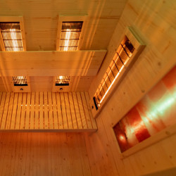 SAUNA DOMOWA SUCHA INFRARED NISKOTEMPERATUROWA TROMSO2 2-3 OSOBOWA 120x105 CM 230 V