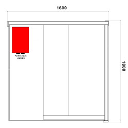 SAUNA FIŃSKA WYSOKOTEMPERATUROWA Z PIECEM FORSA3-BL/HARVIA 6KW 4-5 OSOBOWA 180x160 CM