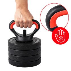 HANTLE ZESTAW 40KG + KETTLEBELL TP01-40