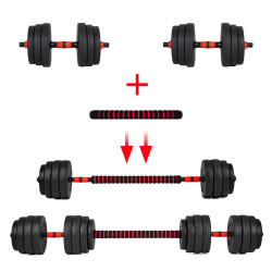 HANTLE ZESTAW 40KG + KETTLEBELL TP01-40