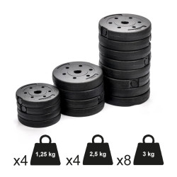 HANTLE ZESTAW 40KG + KETTLEBELL TP01-40
