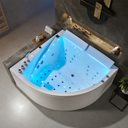 HYDROSAN WANNA Z HYDROMASAŻEM INGA BIAŁA 150x150 CM INGA